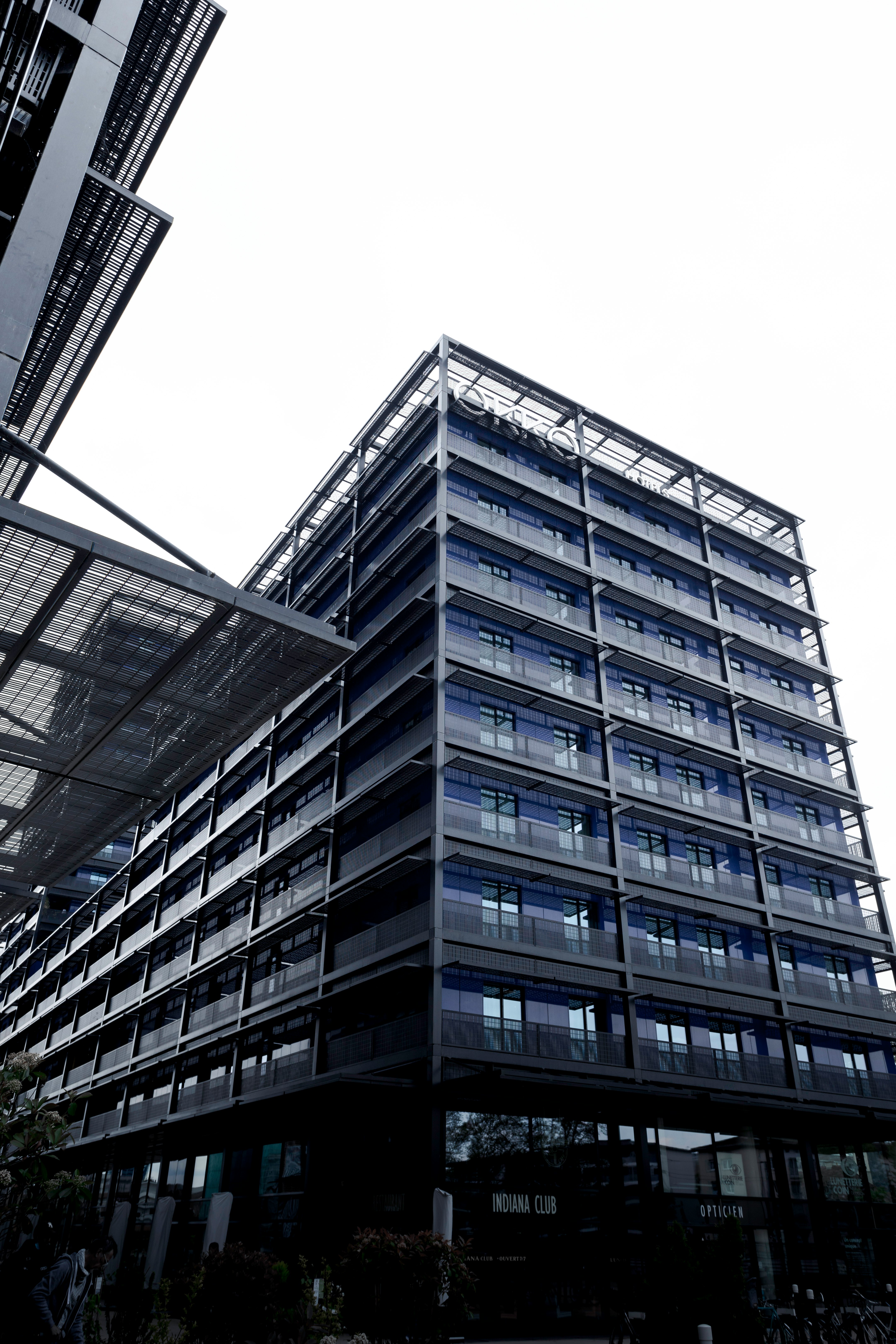 low angle photography of high rise building